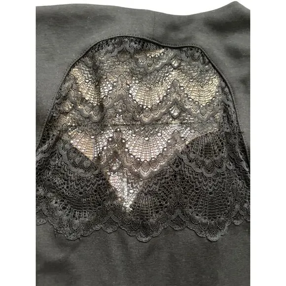 NWT Guess Sleeveless Sheer Lace Back Festival Coachella Whimsigoth Black Fairy S - Picture 4 of 5